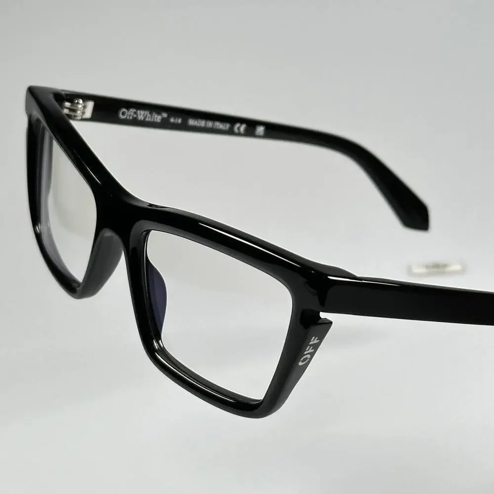 NWT Off-White Style 50 Black Cat Eye 59mm Eyeglasses